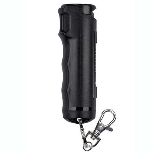Sabre F15BUSG02 Flip Top Pepper Spray Black Includes Snap Clip