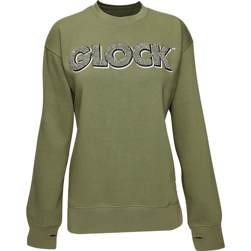 Glock Crewneck Raglan Pullover Fleece, Front View