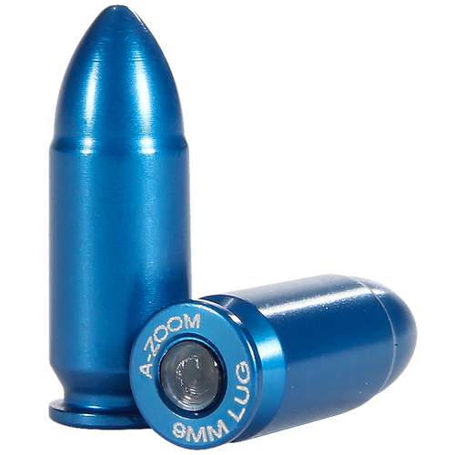 A-Zoom Blue Snap Caps 9mm Luger Pistol, 10-Pack - 1