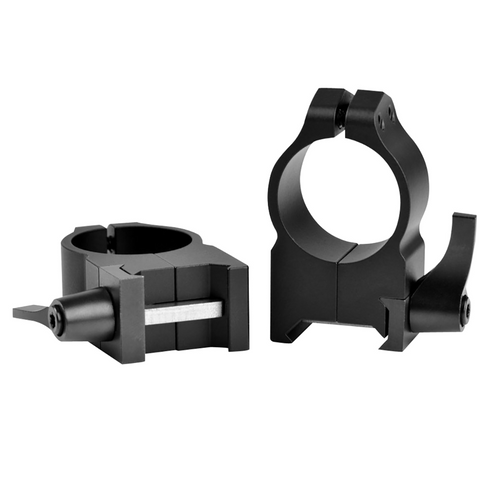 Warne 202LM Vertical Rings Maxima Matte Black 1" High Quick Detach 0 MOA