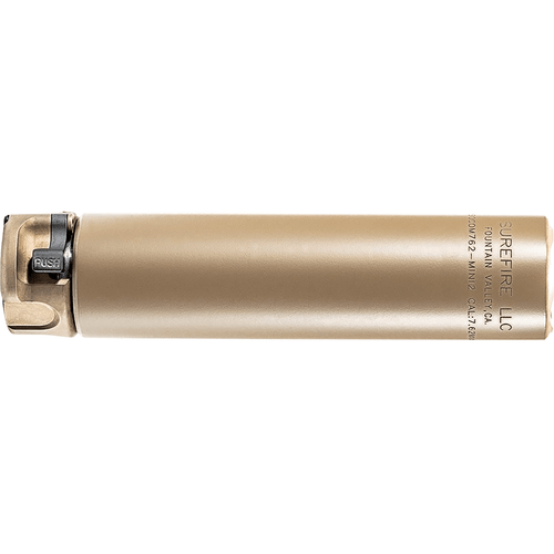 SureFire SOCOM762MINI SOCOM762-MINI2 7.62mm 1.50" Diameter Flat Dark Earth Aluminum/Stainless Steel Suppressor