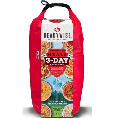 ReadyWise 3 Day Weekender Pack w/Dry Bag Outdoor Food Kit, Over View