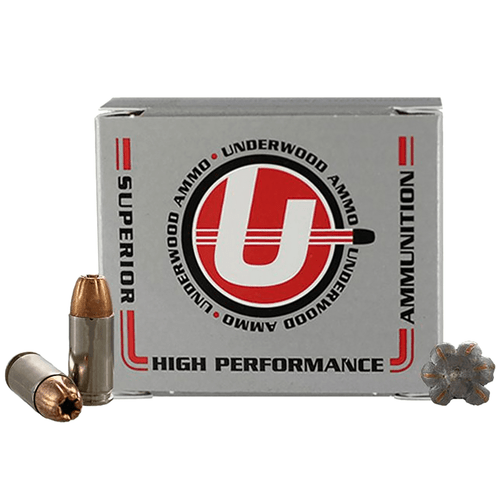 Underwood Ammo 124gr. Hollow Point Jacketed Hollow Point Hunting & Self Defense Ammo, Box View