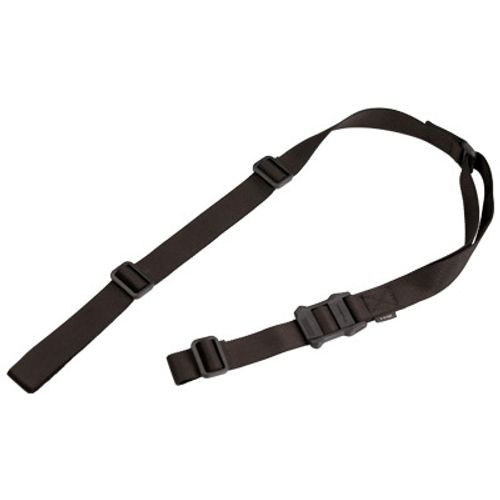 Magpul MAG513BLK MS1 Sling made of Black Nylon Webbing with 48"- 60" OAL, 1.25" W & Adjustable Two-Point Design for AR Platforms Magpul MAG513BLK MS1 Sling made of Black Nylon Webbing with 48"- 60" OAL, 1.25" W & Adjustable Two-Point Design for AR Platforms
