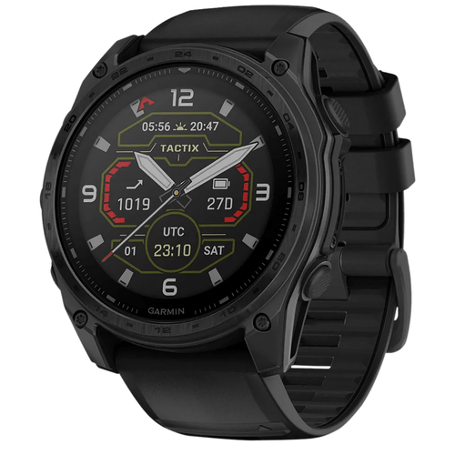 Garmin Tactix 8 Solar Watch, Front View