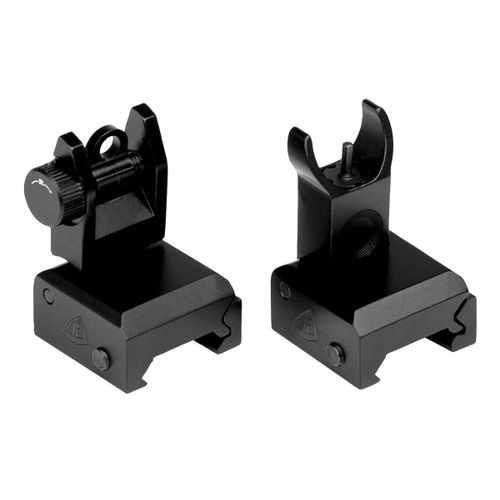 Trinity Force QF B.U,S. Set AR-15 Black Hard Coat Anodzied Aluminum/Steel Sight