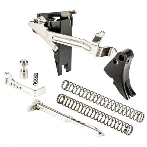 ZEV Technologies GLOCK 17/19/26 Gen 4 Professional Fulcrum Ultimate Trigger Drop-in Kit Aluminum and Stainless Steel Black/Black