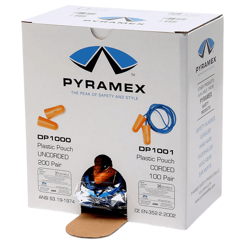 Pyramex Disposable Uncorded Earplugs, Box View