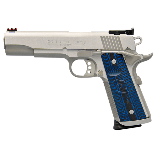 Colt O5073XE Gold Cup Trophy 38 Super 9+1 5" Stainless National Match Pistol