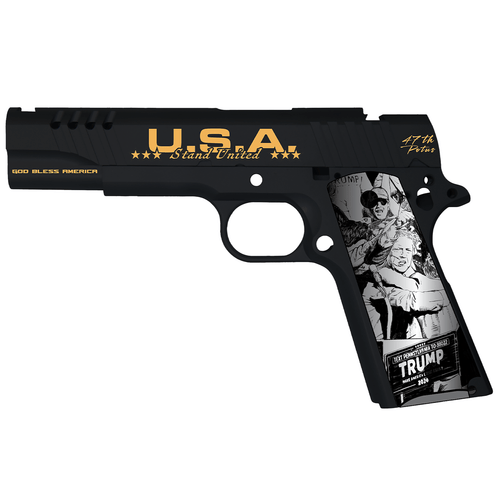 Auto-Ordnance 1911TCAC18 1911 Trump Fight Limited Edition 45 ACP 7+1 5" Stainless Match Grade Pistol