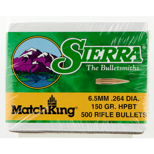 Sierra MatchKing 6.5 Creedmoor 150gr Hollow Point Boat Tail 500/Box