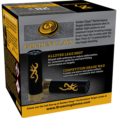 Browning Ammo Golden Clays, Box Rear View