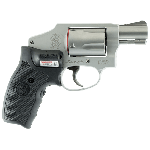 Smith & Wesson 642 Revolver 150972, 38 Special, 1.87", Crimson Trace Grip, Stainless Finish, Integral/Fixed Sights, 5 Rd- 022188145359