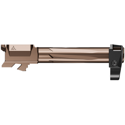 Radian Weapons R0843 Ramjet & Afterburner Combo 9mm Luger Compatible w/Glock 43, Bronze Stainless Steel Radian Weapons R0843 Ramjet & Afterburner Combo 9mm Luger Compatible w/Glock 43, Bronze Stainless Steel