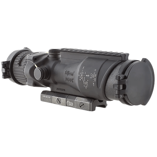 Trijicon 100016 ACOG w/TA75 Mount Matte Black 6x48mm Illuminated Green Horseshoe Dot Reticle