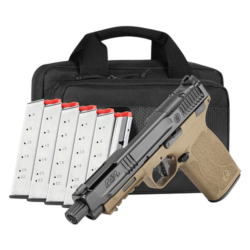 Smith & Wesson 14751 M&P 5.7 Bundle 5.7x28mm 22+1, 5" Black Armornite Threaded Barrel, Black Armornite Optic Ready