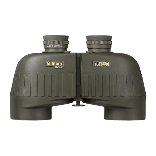 Steiner 2663 M1050 Laser Protection Filter 10x50mm SUMR Military Ranging Reticle Floating Prism Sports-Auto Focus, OD Green Makrolon w/Rubber Armor