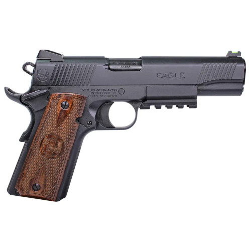 Iver Johnson Arms Eagle Gen2 LR Government 45 ACP 8+1 5" Overall Black QPQ Crowned Barrel EAGLELRG2