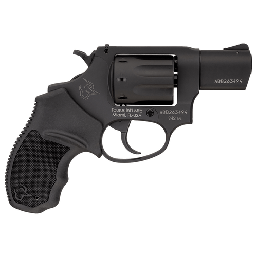 Taurus 2-942M021 942 22 WMR 8rd 2" Barrel, Overall Matte Black Finish Steel & Finger Grooved Black Polymer Grip