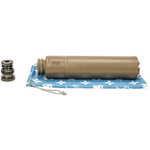 Griffin Armament GAOP7TMFDE-W Optimus 7 Taper Mount FDE Suppressor