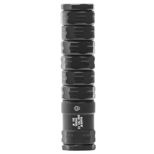 Jk Armament JK105VERSAX22 105 VersaX 22 Cal Black 1/2"x28 Suppressor