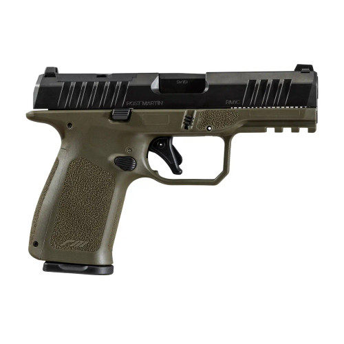 Rost Martin RM1C *CA Compliant Compact 9mm Luger 10+1 4" Black/OD Green RM1CODGOSP10CA Right