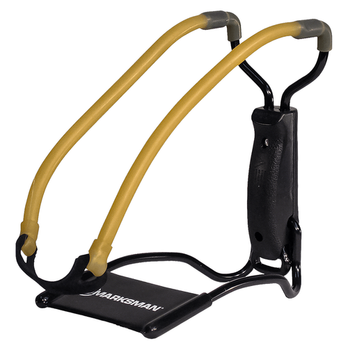 Marksman 3040 Folding Slingshot Yellow Classic Band Black Molded Handle