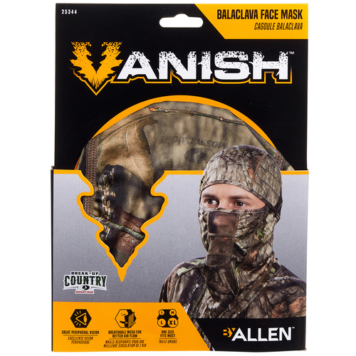 Vanish 25344 Balaclava Mossy Oak Break-Up Mesh Full Face Mask OSFA