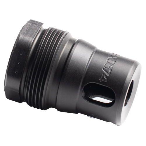 Dead Air XRF Xeno Rimfire Muzzle Brake Black Nitride 17-4PH Stainless Steel 1/2"x28 Threads 1.16" OAL 0.81" Diameter RXD674