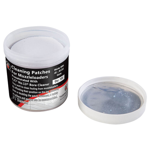 Thompson Center Arms, LLC 9036R Cleaning Patches Muzzleloader 2.50" Cotton 100Ct