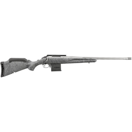 Ruger 46908 American II Full Size 204 Ruger 10+1 20" Gun Metal Gray Cerakote/Gray Splatter Right