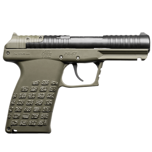 Kel-Tec PR57GRN PR57 Compact Frame 5.7x28mm 20+1 4" Black Steel Barrel, OD Green Optic Ready