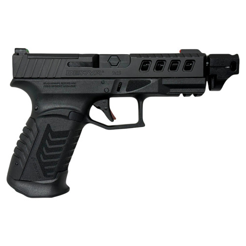 Derya Firearms DY9.COMP.US DY9 9mm Luger 15+1 4.64" Black, Threaded, Compensated, Optic Ready Right