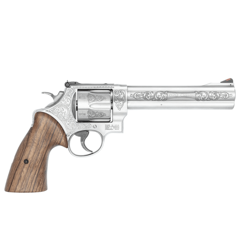 Smith & Wesson 14784 Model 629 N-Frame Large 44 S&W Spl/44 Rem Mag 6 Shot 6.50" Stainless Steel Engraved Barrel