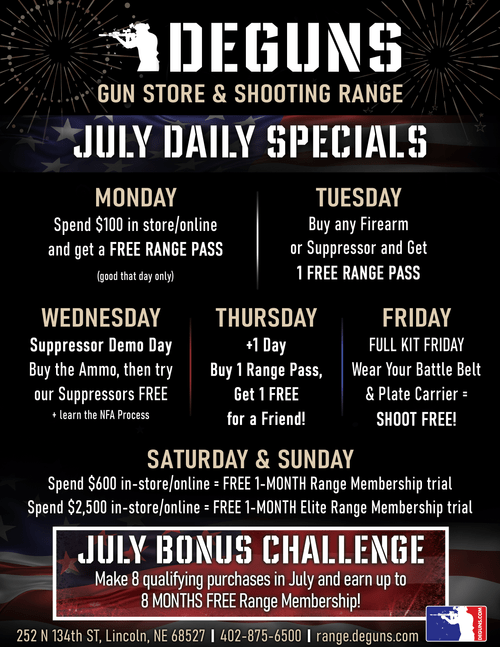 Daily Specials – July 2026