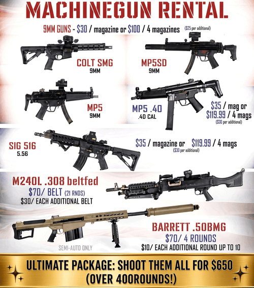 Machinegun Rental
