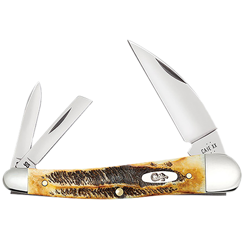 Case 65347 Seahorse Whittler Seahorse Whittler Folding Coping/Pen/Wharncliffe Plain Mirror Polished