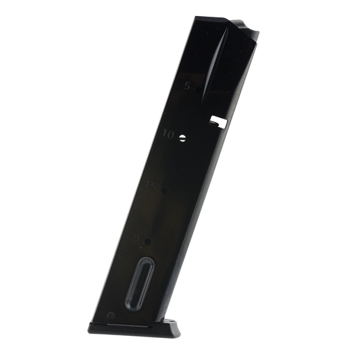Mec-Gar MGSW5920B S&W 20rd 9mm Luger Fits S&W 659/5900/910/915, Blued Carbon Steel