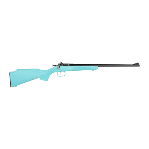 Crickett KSA2346 My First Rifle Gen2 22 LR 1rd 16.10" Blued Single Shot Barrel, Drilled & Tapped Receiver, Blue w/Gold Webbing Right
