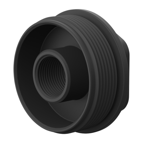 Breek Arms BRK4600 Universal HUB Direct Thread Low Profile 1/2"x28 Threads Black Stainless Steel