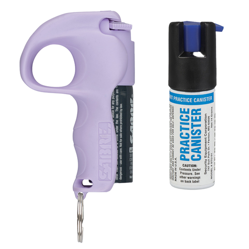 Sabre PBLVOCSTU04 Quick Grip Pepper Spray Range 12ft 0.54oz Lavender Canister
