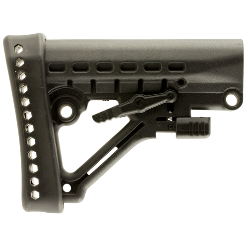 Archangel AA120 Heavy Duty Black Synthetic, 6 Position, Fits AR-Platform with Commercial Tube