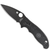 Spyderco C101PBBK2 Manix 2 Lightweight 3.37" Folding Drop Point Plain Black DLC CTS BD1N SS Blade/FRCP Black Handle 2