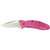 Kershaw 1600PINK Chive  1.90" Drop Point Plain Bead Blasted 420HC Steel Pink Anodized Aluminum Handle Folding