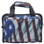 Allen 7609 Victory Duplex Handgun Case Victory Stars & Stripes Endura w/Black Trim, Foam Padding & Lockable Zipper Holds up to 2 Handguns 13.25" x 8.75" Interior Dimensions, front side view