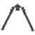 FAB Defense FXSPIKEB Spike Precision Bipod 7.09"- 11.42" Adj., Rotating & Tilting, Rubber Feet, Includes Leg Extensions, Picatinny Rail Compatible Black Polymer & Aluminum