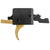 CMC Triggers Gold Finger Drop-In Single-Stage Curved Trigger, 3-3.50 lbs Draw Weight - Gold Finish, Ambidextrous, Fits AR-15/AR-10 - 1