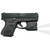 Crimson Trace LTG-777 Lightguard - Black Anodized, 110 Lumens White LED Light, Fits Glock 26/27/33 - 2