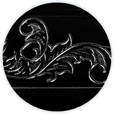 engraved black chrome