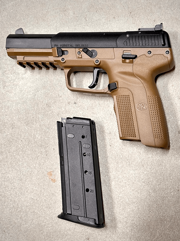 FN Five-seveN handgun with magazine